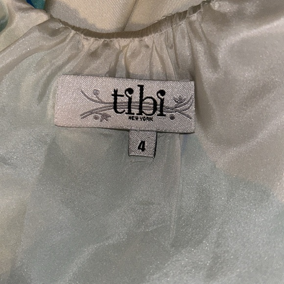 TIBI Floral Printed Embellished Silk Tunic Halter neck Sleeveless Top Size 4 - Picture 7 of 9